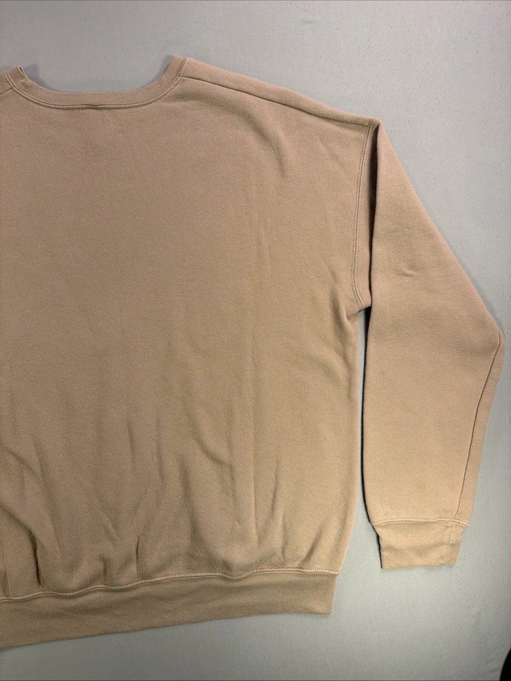 Sota Crewneck Oversized Sweatshirt in Beige - Relaxed Everyday Pullover - Picture 14 of 14